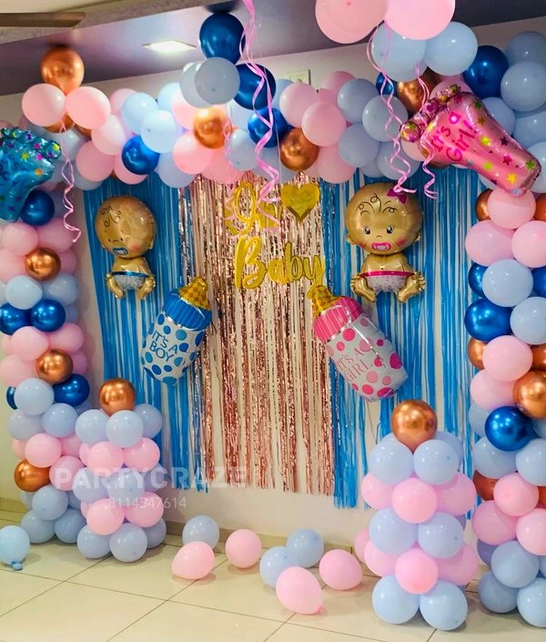 Mom-to-Be Baby Shower Pastel Luxury Balloon Backdrop (Design #01) - Baby & Family in Gurugram