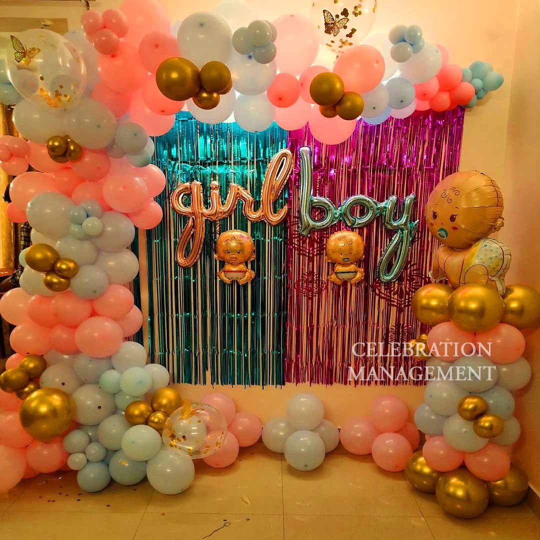 Mom-to-Be Baby Shower Floral Theme Balloon Ring / Hoop (Design #02) - Baby & Family in Gurugram