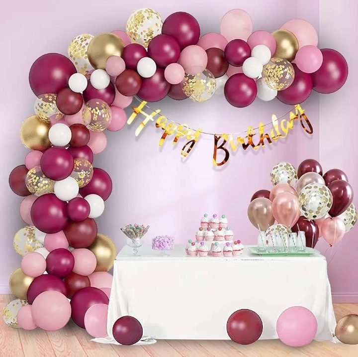 Mom-to-Be Baby Shower Rose Gold & White Stage Decoration (Design #08) - Baby & Family in Gurugram