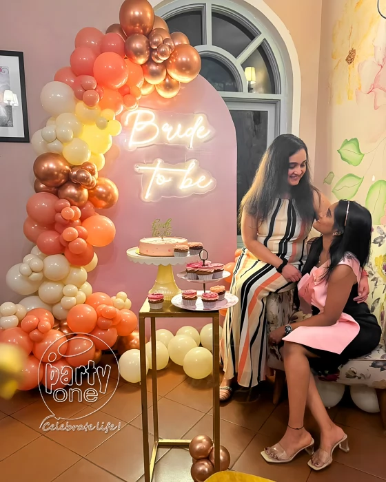 Glam Bride-to-Be Hot Pink & Black Room Decoration (Design #02) - Wedding & Pre-Wedding in Gurugram