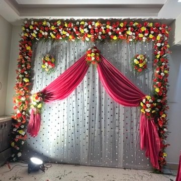 Vibrant Haldi & Mehendi Traditional Marigold Stage Decoration (Design #37) - Wedding & Pre-Wedding in Gurugram