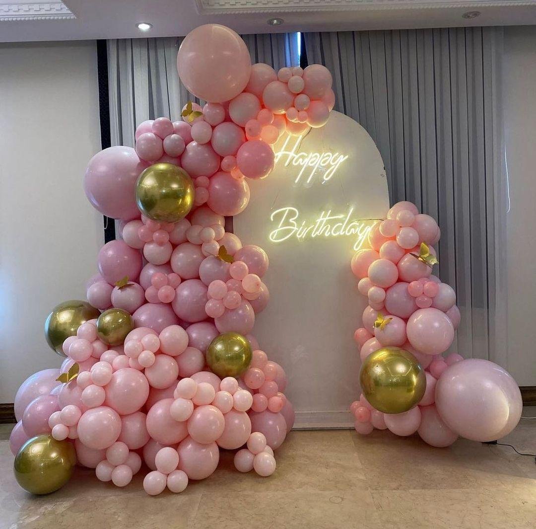 Royal Birthday Neon Glow Room Decoration (Design #04) - Birthday Decorations in Gurugram