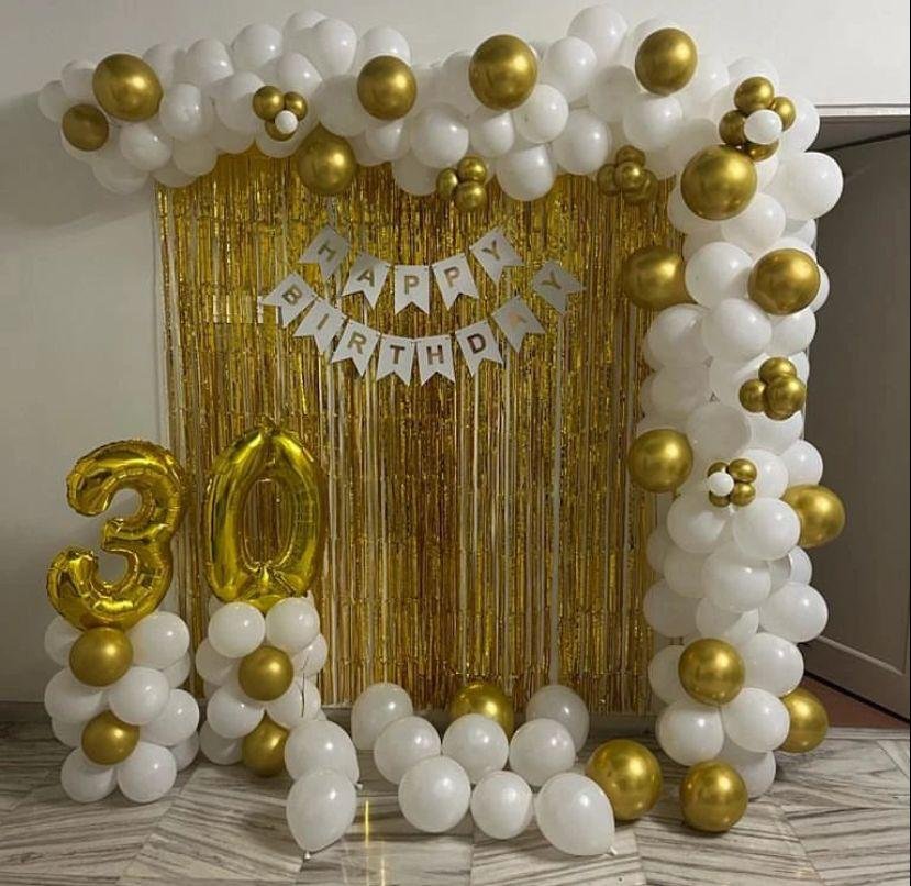 Royal Birthday Rose Gold Room Decoration (Design #12) - Birthday Decorations in Gurugram