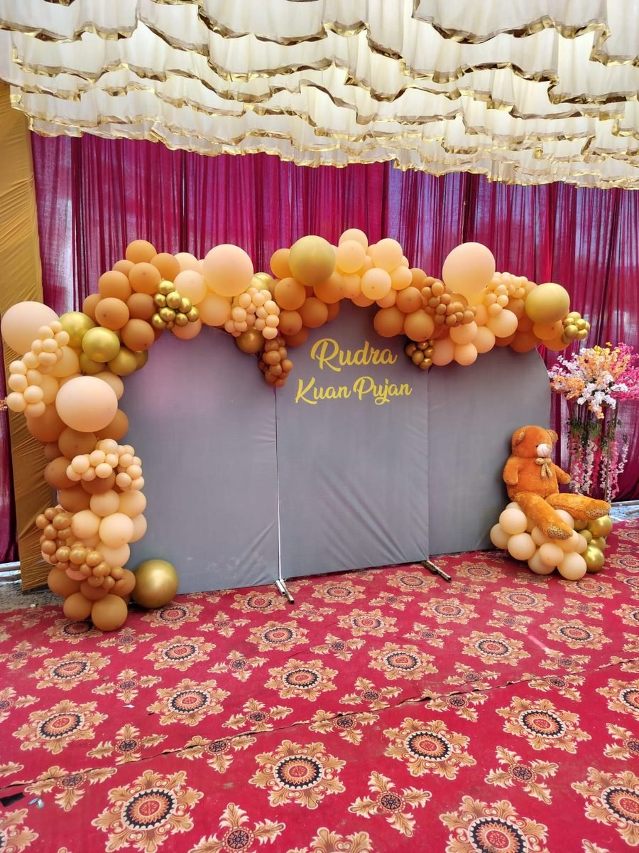 Royal Birthday Pastel Elegance Balloon Ring / Hoop (Design #30) - Birthday Decorations in Gurugram