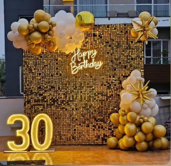 Royal Birthday Rose Gold Room Decoration (Design #52) - Birthday Decorations in Gurugram