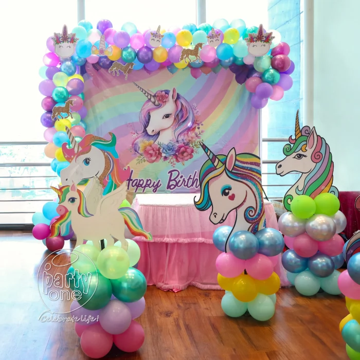Kids Fun Birthday Pastel Dream Balloon Arch (Design #02) - Birthday Decorations in Gurugram