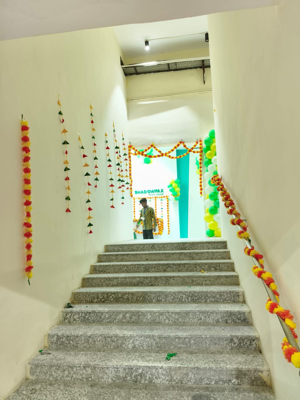 Corporate Milestone & Office Modern Geometric Stage Backdrop (Design #23) - Corporate & Business in Gurugram