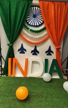 Patriotic Tri-Color National Pride Stage Decoration (Design #05) - Festivals in Gurugram