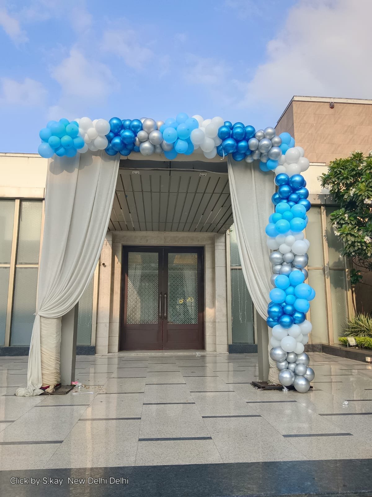 Welcome Baby Joy Pastel Blue Balloon Arch (Design #65) - Baby & Family in Gurugram